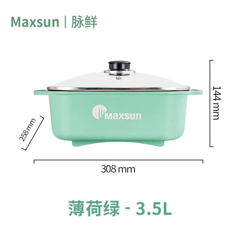 脉鲜鸳鸯锅卡式专用火锅寿喜锅家用大容量涮锅部队火锅不沾锅具